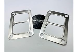 BBP ENTERPRISE 2 PACK Divided T6 Turbo Turbocharger Inlet Twin Scroll Gasket Stainless Steel Turbine Garrett Precision