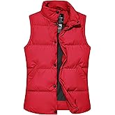 wantdo Women's Puffer Vests Thicken Winter Vest Outerwear Warm Puffy Vest