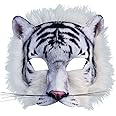 Rubies Forum Novelties Womens Animal Face Mask, White Tiger