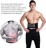 Cotill Lower Back Support Belt Lumbar Brace Dual Straps Breathable Mesh L/XL view 3