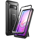 SUPCASE for Samsung Galaxy S10 Plus Case with Satnd (Unicorn Beetle Pro), [Built-in Belt Clip] Heavy Duty Shockproof Protective Phone Case Without Built-in Screen Protector for Galaxy S10 Plus, Black