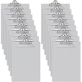 Mimorou 16 Pcs Metal Clipboard Heavy Duty Aluminum Clipboards 12 x 9 Inch Metal Clip Board with Low Profile Clip A4 Letter Size Document Holder for Office School Medical Jobsite Laboratory