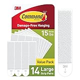 Command 15 lb Large Picture Hanging Strips 14 Pairs