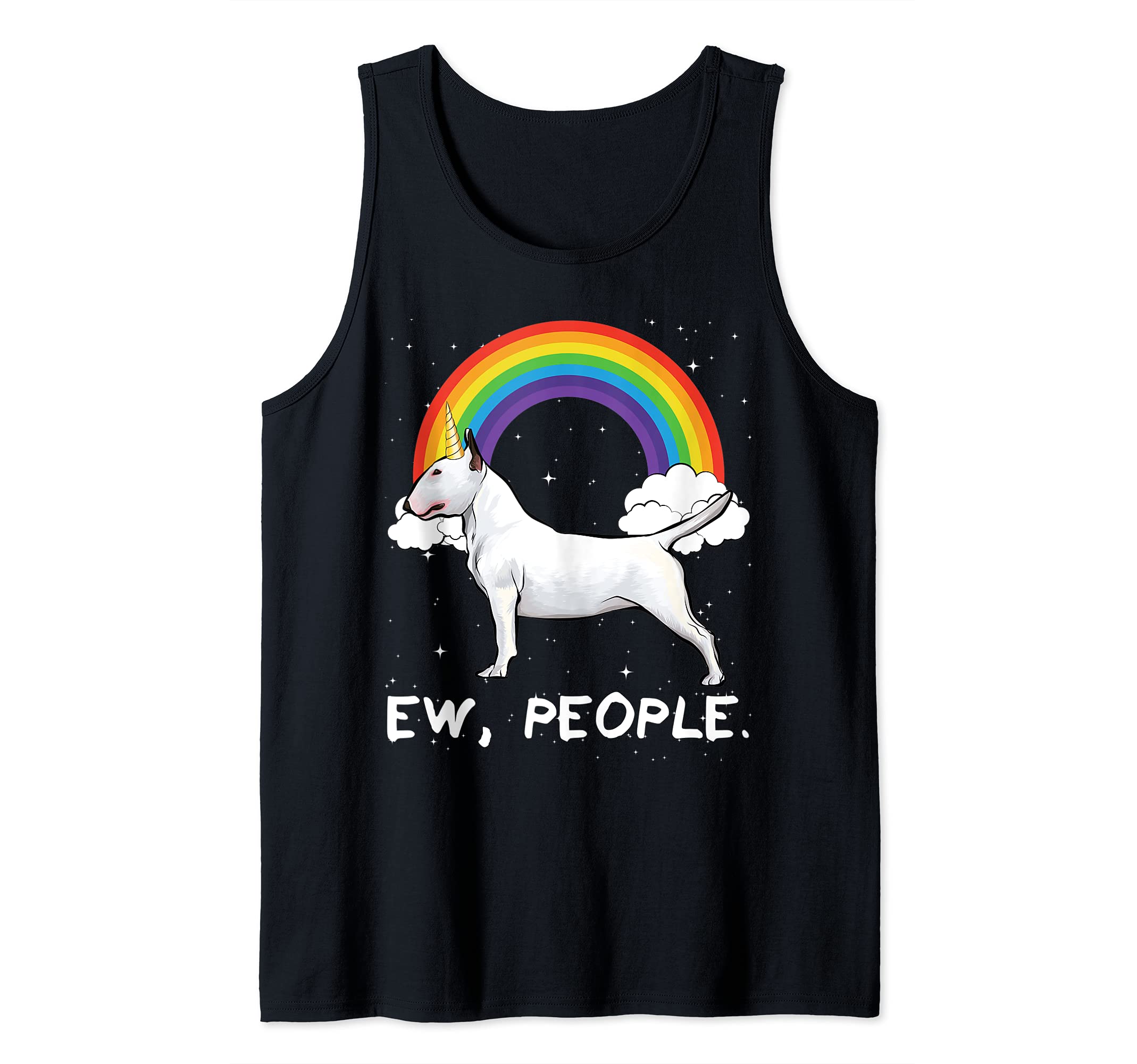 Rainbow Bull Terrier Ew People Unicorn Dog Tank Top