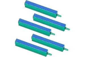 DeKago 🔥 4 Inch Aquarium Air Stone Bar - 5 Pcs Bubble Release Mineral Airstones for Pumps for Your Fish Tank Oxygenation Needs