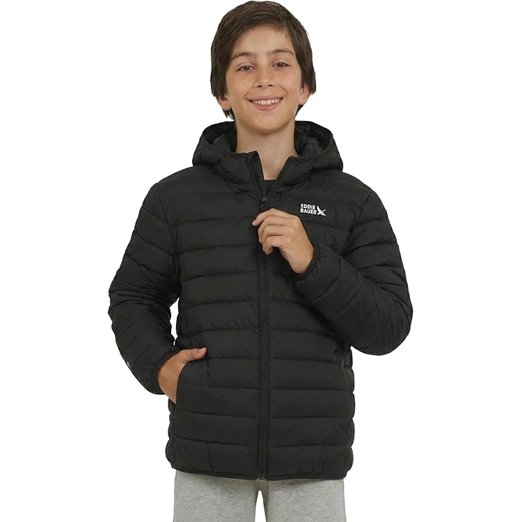 Amazon.com: Eddie Bauer Girls Reversible Hooded Down Jacket (Pink