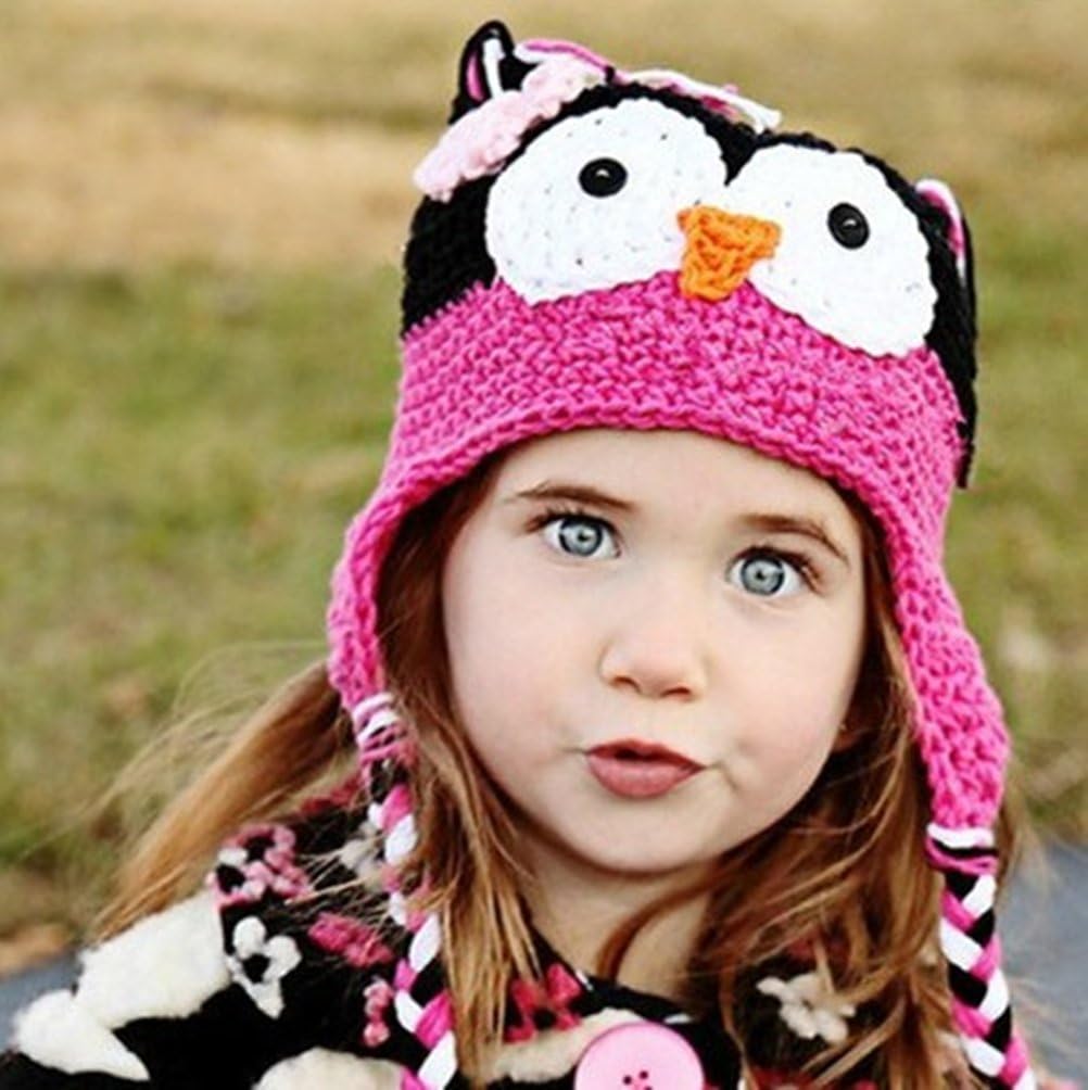 Baby Girl Boy Crochet Hat Knit Handmade Wool Cap