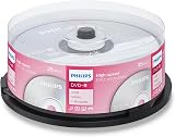 Philips 16x DVD-R 4.7GB 120 Min Blank Recordable Discs - 5 Pack