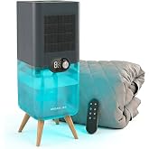Quiet Bed Cooling System, Luna Water-Cooled Mattress Cooler | Circulates Chilled Fluid Through Silicone Tubes for a Comfortable, Not Cold Feel, Flip-Reversible Pad