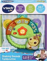 VTech Baby Shaking Sounds Tambourine with Lights Sensory Toy view 3