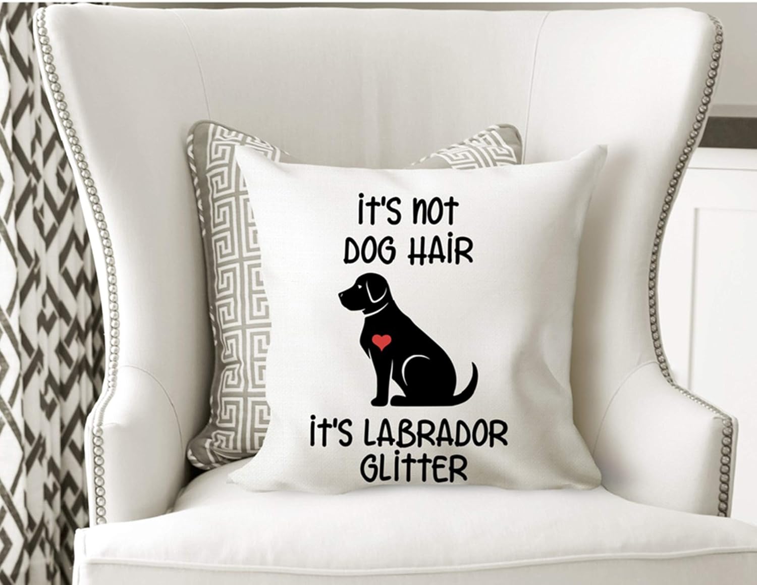 Amazon Com It S Not Dog Hair Its Labrador Glitter Labrador Retriever Lab Pillow Rescue Mom Lab Mom Black Lab Handmade