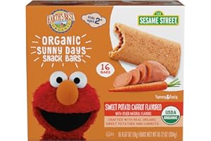 Earth's Best Organic Sunny Days Sweet Potato Carrot Snack Bars, 16 ct