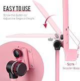 CAHAYA Sheet Music Stand Metal Portable with Carrying Bag CY0194-1 Pink view 4