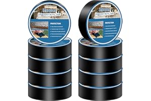 Heelos Butyl Deck Joist Tape for Decking, 1-5/8''x 50', 10 Pack - Weatherproof Butyl Sealant Deck Tape, Waterproof Butyl Joist Tape for Decks, Self-Adhesive Flashing Tape for Beams and Roof Joists