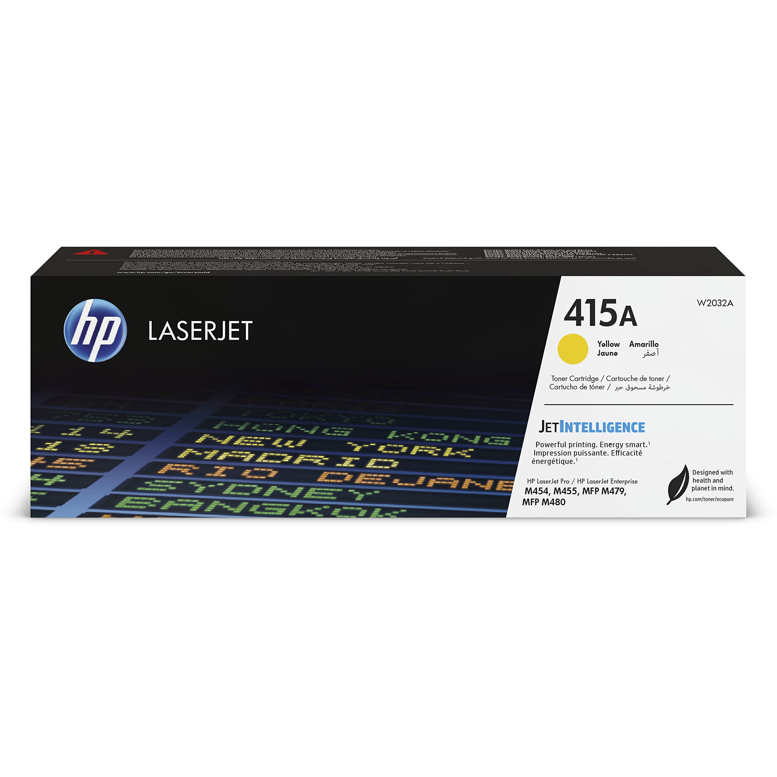 HP 415A - Yellow - original - LaserJet - toner cartridge (W2032A) - for Color LaserJet Pro M454, MFP M479