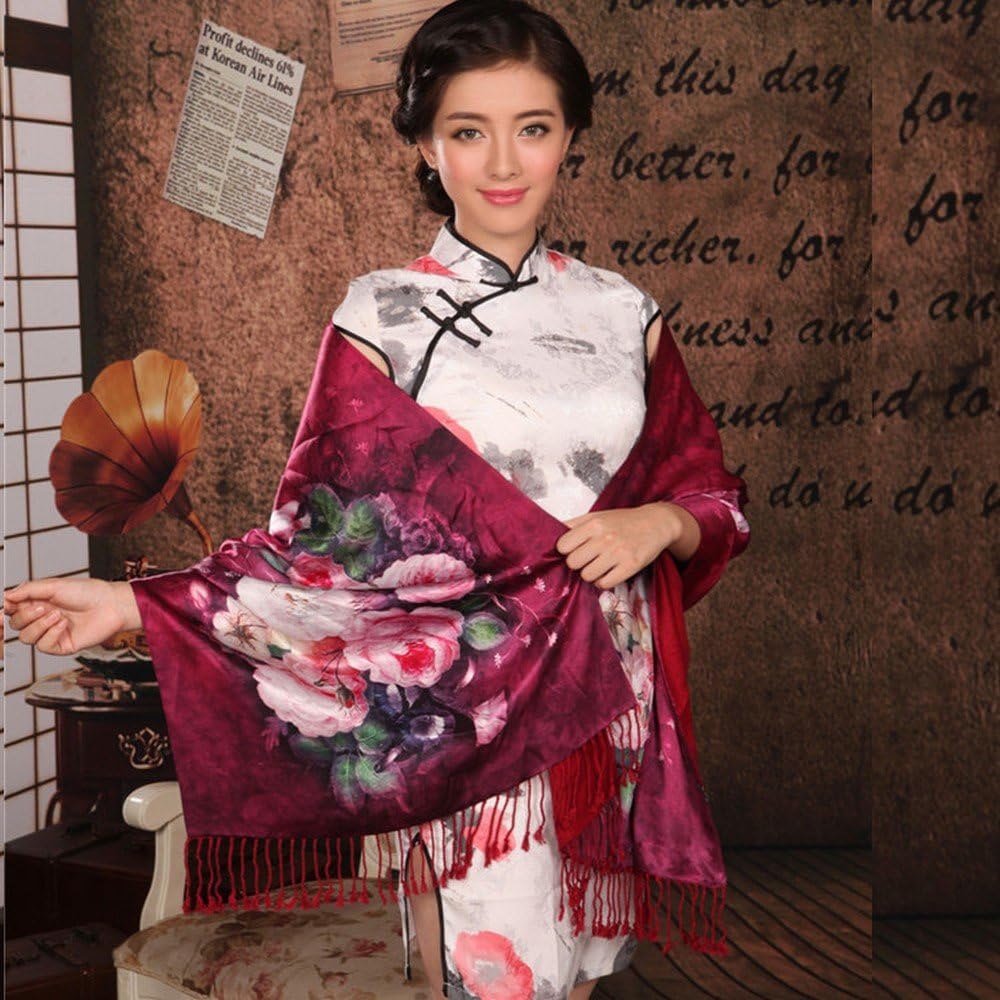 Velor Long Scarf Gift Silk Scarf Long Thick Section Shawl