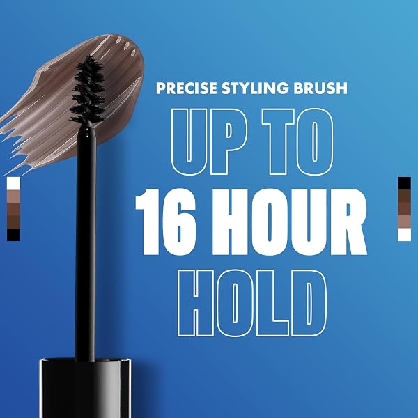 NYX PROFESSIONAL MAKEUP THE BROW GLUE, EXTREME HOLD TINTED EYEBROW GEL – DARK BROWN