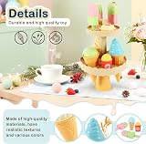 AOLEVA Ice Cream Toys Set for Kids 3 4 5+ Pretend Play Kitchen Accessories view 3