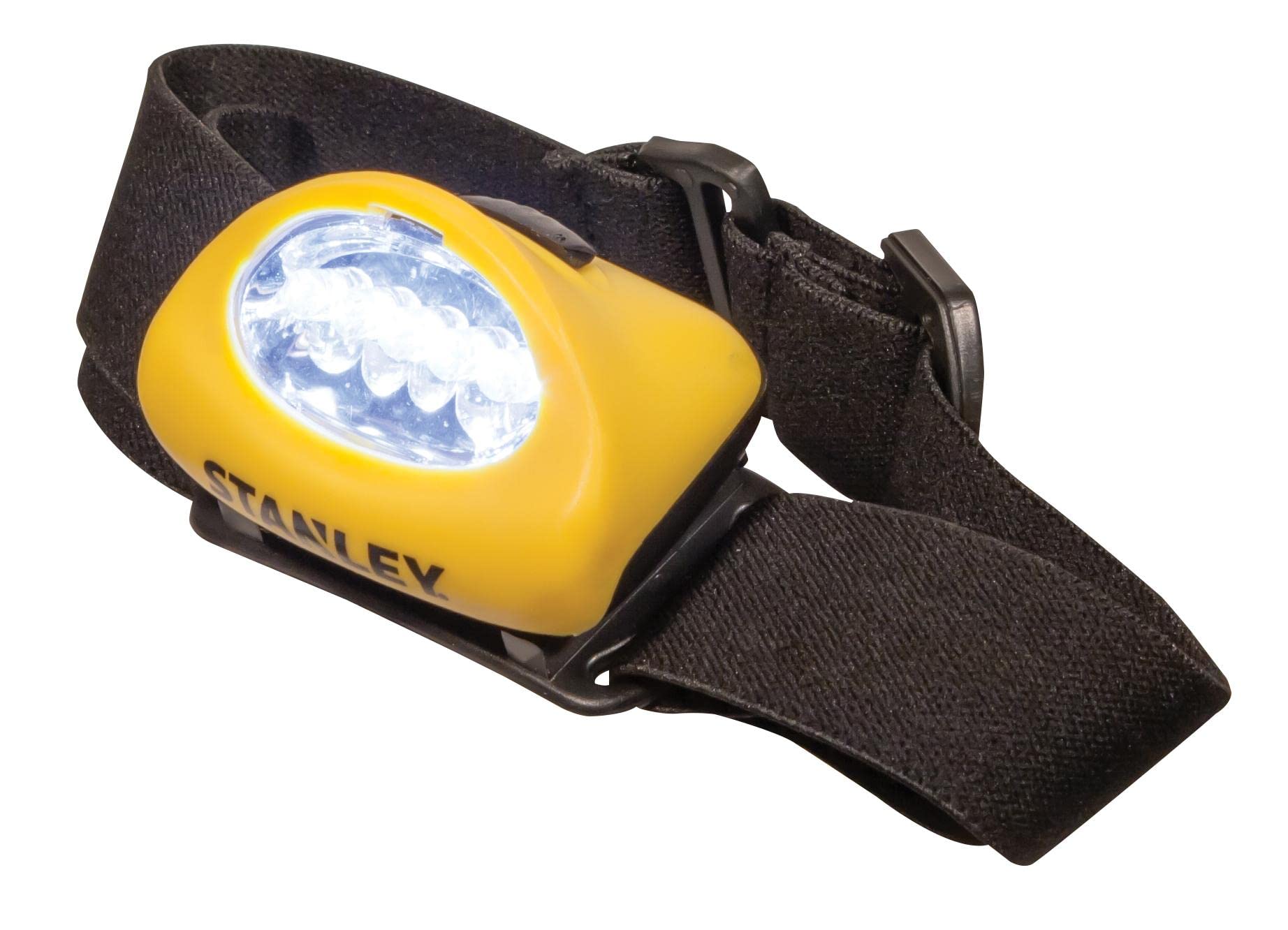 STANLEY HL2PKS Hands LED Headlamp with Adjustable Headband, 2 Packs (3X AAA Included)