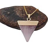 Rose Quartz Necklace with 14k Gold - Natural Pink Crystal Pendant Necklaces - Real Stone - Echos Healing Stones Handmade Jewelry - Stone of Love and Beauty - Gifts for Women - Gift for Anniversary - Valentine's Day - Birthday