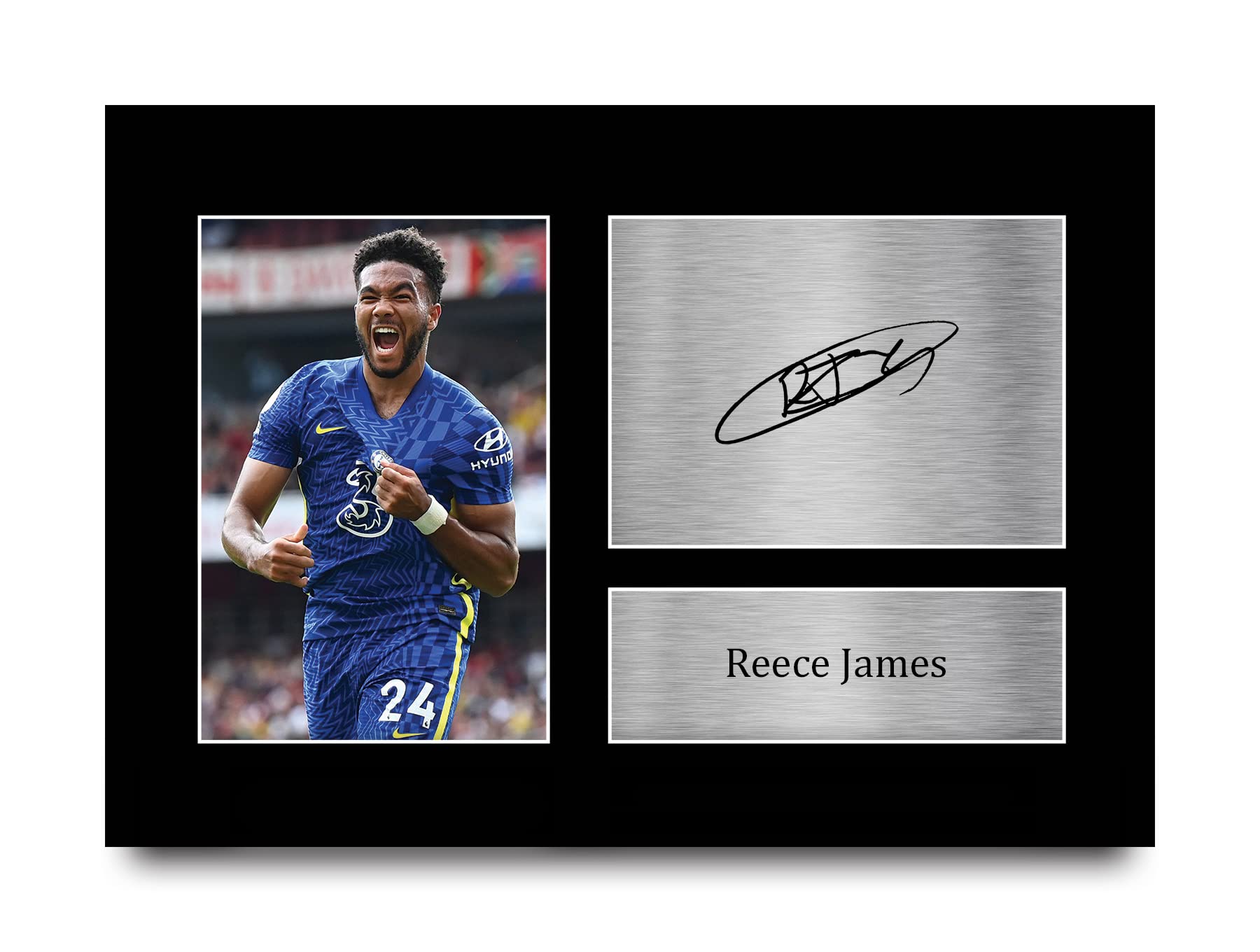 HWC Trading A4 Reece James Chelsea Gifts Printed Signed Autograph Picture for Football Fans and Supporters