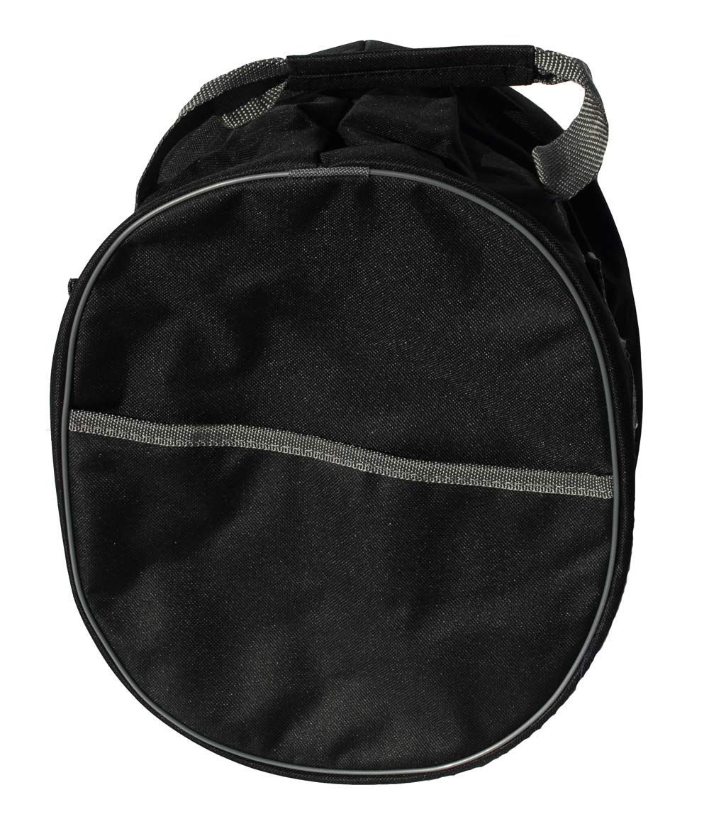 Rhinegold ESSENTIAL HORSE RIDING BLACK HAT BAG – Durable Cordura Nylon, Full Zip, Strengthened Handles, Spacious Storage for Equestrian Gear