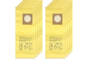 INTHVKIL 10 Pack AH10243 Disposable Vacuum Bag for Hoover Commercial HushTone Canister CU2 Vacuum Cleaner CH54013 CH54015 CH54113 CH54115, Yellow