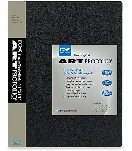 Amazon.com: Itoya Original Art ProFolio 11x14 Black 48-Page Art
