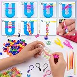DasKid 15000+ Loom Bands Kit Vibrant Colors Craft Set with Beads Tools Box view 5