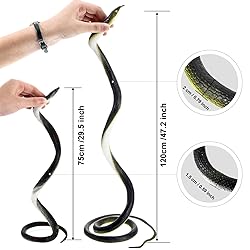 3 Pieces Rubber Snakes Realistic Large Lifelike