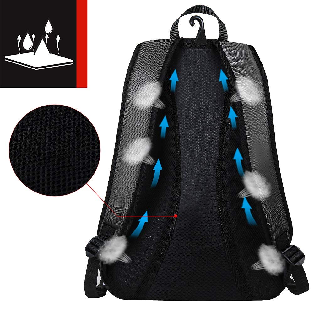 Softball Bag with Fence Hook and Shoe Compartment Holds TBall Caps and