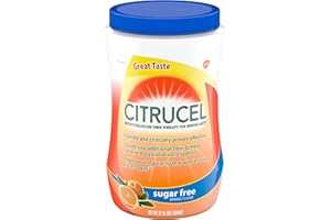 CITRUCEL Sugar Free Fiber Powder for Occasional Constipation Relief, Methylcellulose Fiber Powder, Orange Flavor - 32 Ounces