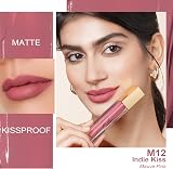 Oulac Matte Liquid Pink Nude Lipstick Long Lasting Vegan Lip Stain view 2