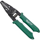 ENGINEER PA-07 Precision Wire Stripper For Thick Wires AWG 24-12 | Made in Japan, Spring Loaded, Sharp Carbon Steel Jaws, Anti-Slip Grip, Electrical &amp; Electronics, Professional Grade