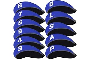 Craftsman Golf 11pcs/Set Neoprene Iron Headcover Set with Large No. for All Brands Callaway,Ping,Taylormade,Cobra Etc.