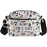 TSOTMO Horror Merch Vampire Movie Gift Vampire Fans Crossbody Bag for Bella Edward Fans (TW Era cross2)