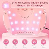 LKE UV LED Gel Nail Lamp Curing Lights for Nail Polish Drying view 2