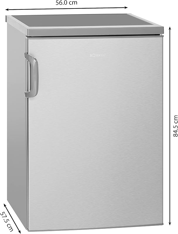 Réfrigérateur 120 L Pose Libre Éclairage LED KS 2194-1, Inox