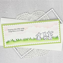 3 Sets Nested Stitched Scalloped Rectangles Dies