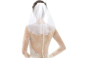 MystiCharm Veil, Wedding Veil for Brides Wedding Veils for Women White Veil Bachelorette Veil Accessories