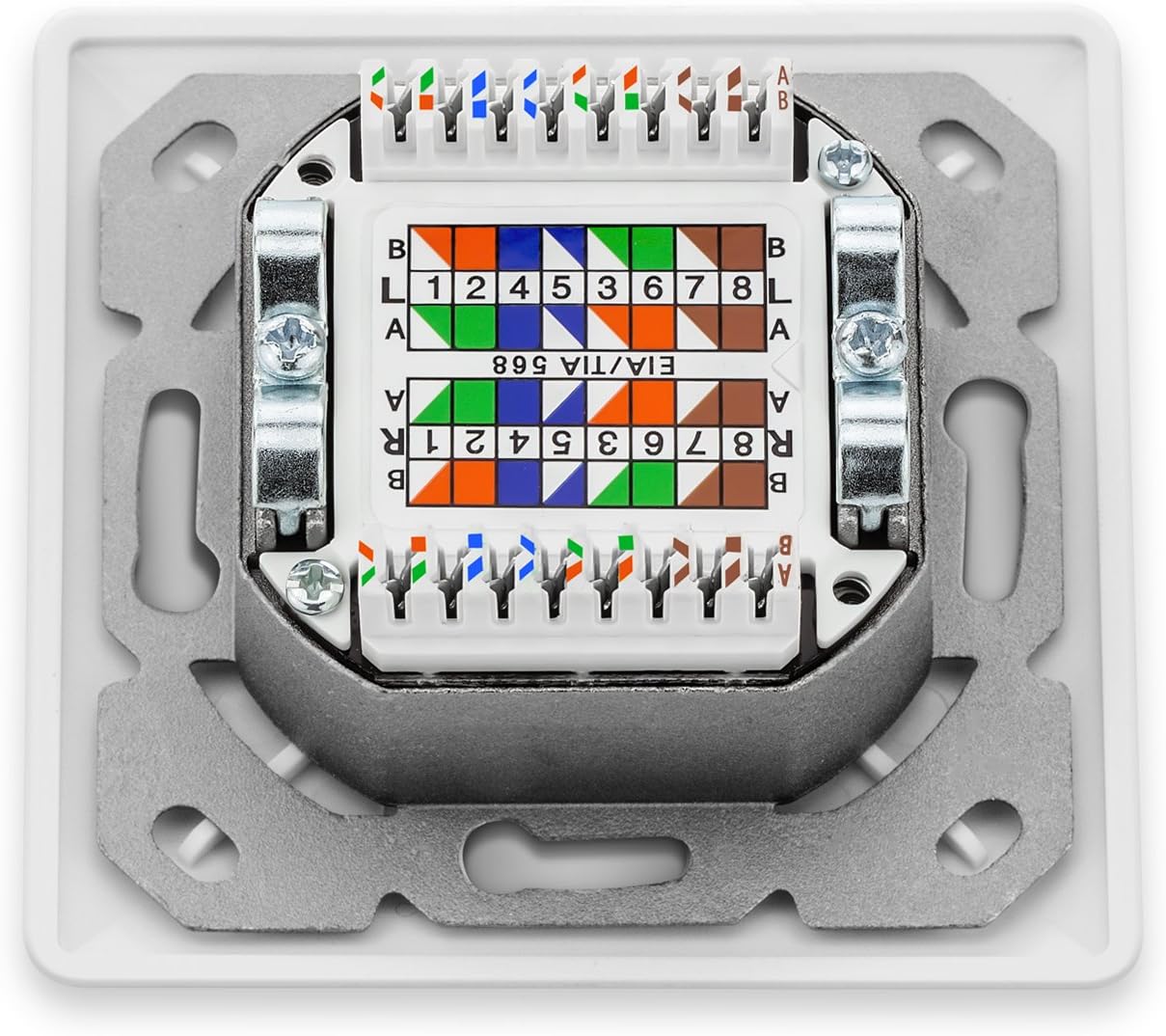 DeleyCon network socket SET - 10x CAT6, White - Image 5