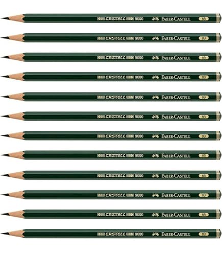 Staedtler Mars Lumograph Black - Boîte De 12 Crayons Graphite 8B - Mine Riche En Carbone Pour Dessin Artistique
