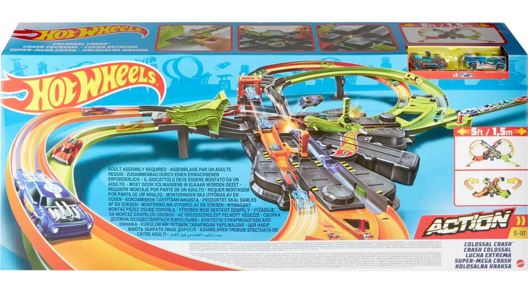 Hot Wheels Colossal Crash Track Set, packaging may vary