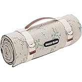 Picnic Outdoor Blankets Waterproof Extra Large - Beach Mat Sand Free Foldable with Carry Strap | Portable Camping Blanket | Park Blanket for Grass Park, Hiking, Travel, Concerts, Indoor(Multi Flower)