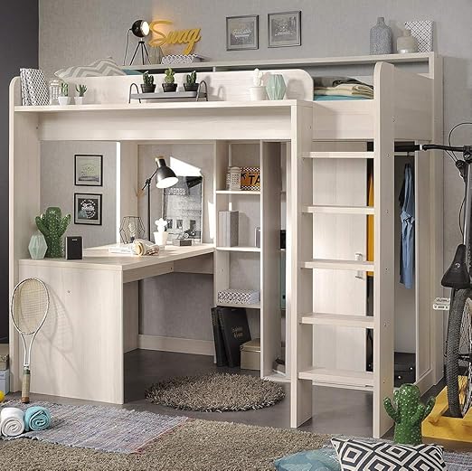 Cama alta con armario debajo | Los mejores armarios