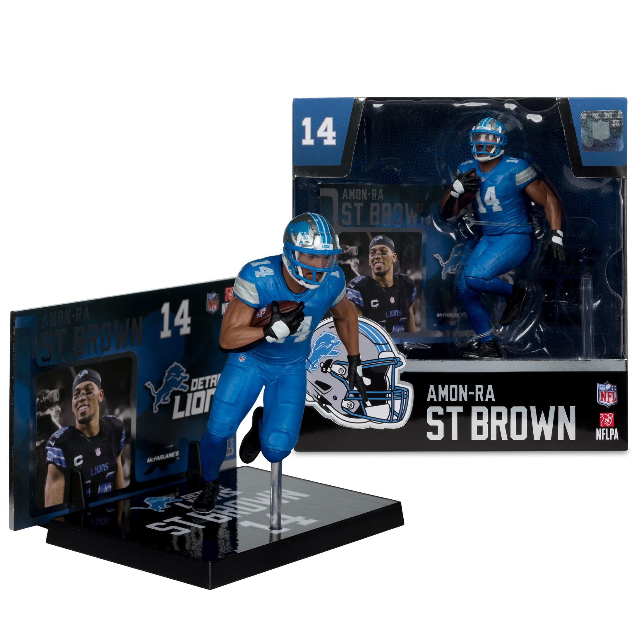 Photo 1 of Amon-Ra St. Brown (Detroit Lions) NFL 7" Figure McFarlane