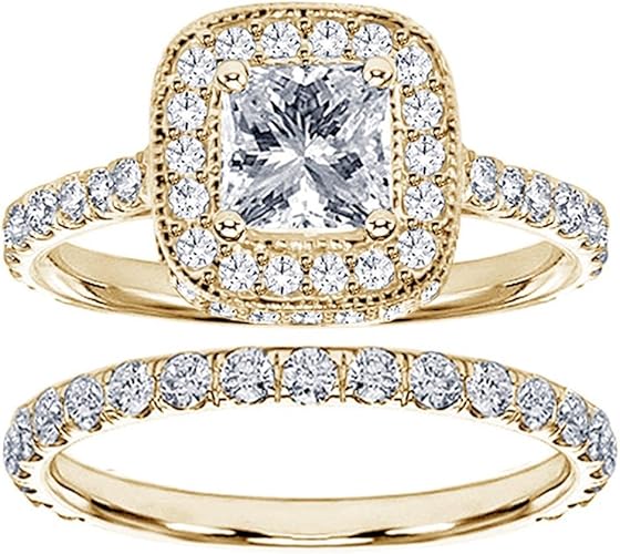 14k Yellow Gold Pave Set Diamond Encrusted GIA Certified ENS040VIP