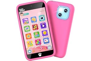 MOMILLA Kids Toys Smart Phone with Dual Camera, 3.97" Touchscreen, 200+ Educational Games, Learning Toys with Parental Control for Ages 3-8, Gifts for Kids Christmas