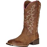 J's.o.l.e Fashion Cowboy Boots For Women Square Toe Wide Mid Calf Western Cowgirl Boots