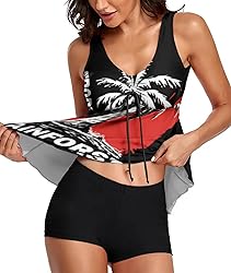 MARZXIN 2024 Modest Tankini Swimsuits for Women Two